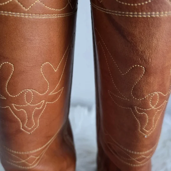 Vintage Stitching Horse Campus Boots Size 8 1/2D - Picture 16 of 16